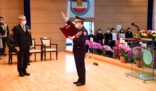 The Central Police University (CPU) held the handover ceremony of the president