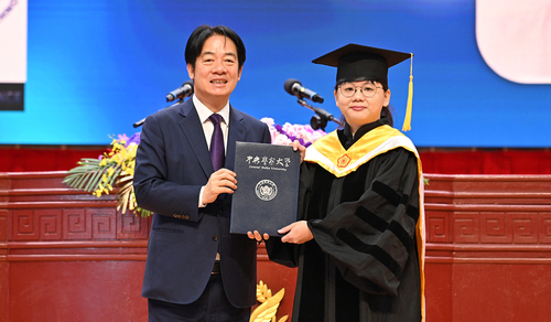 President Lai Ching-te attended the commencement ceremony at Central Police University